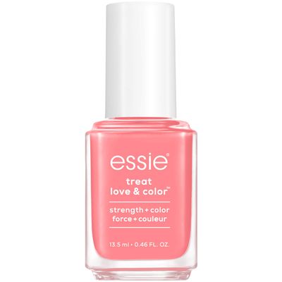 essie Treat, Love and Color, Strength and Color Nail Care Polish, Take 10, Full Coverage Peach Coral with Pink Undertones, 0.46 Ounce