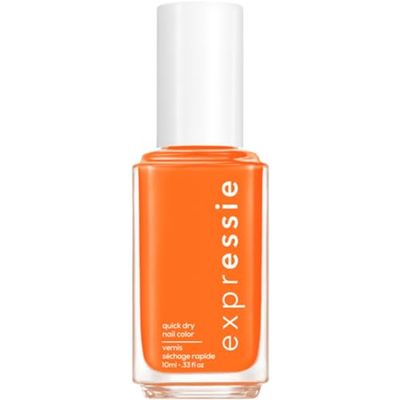 essie Expressie Nail Polish, Quick-Dry Electric Orange Nail Polish, Vegan, Bearer Of Rad News, 0.33 fl oz