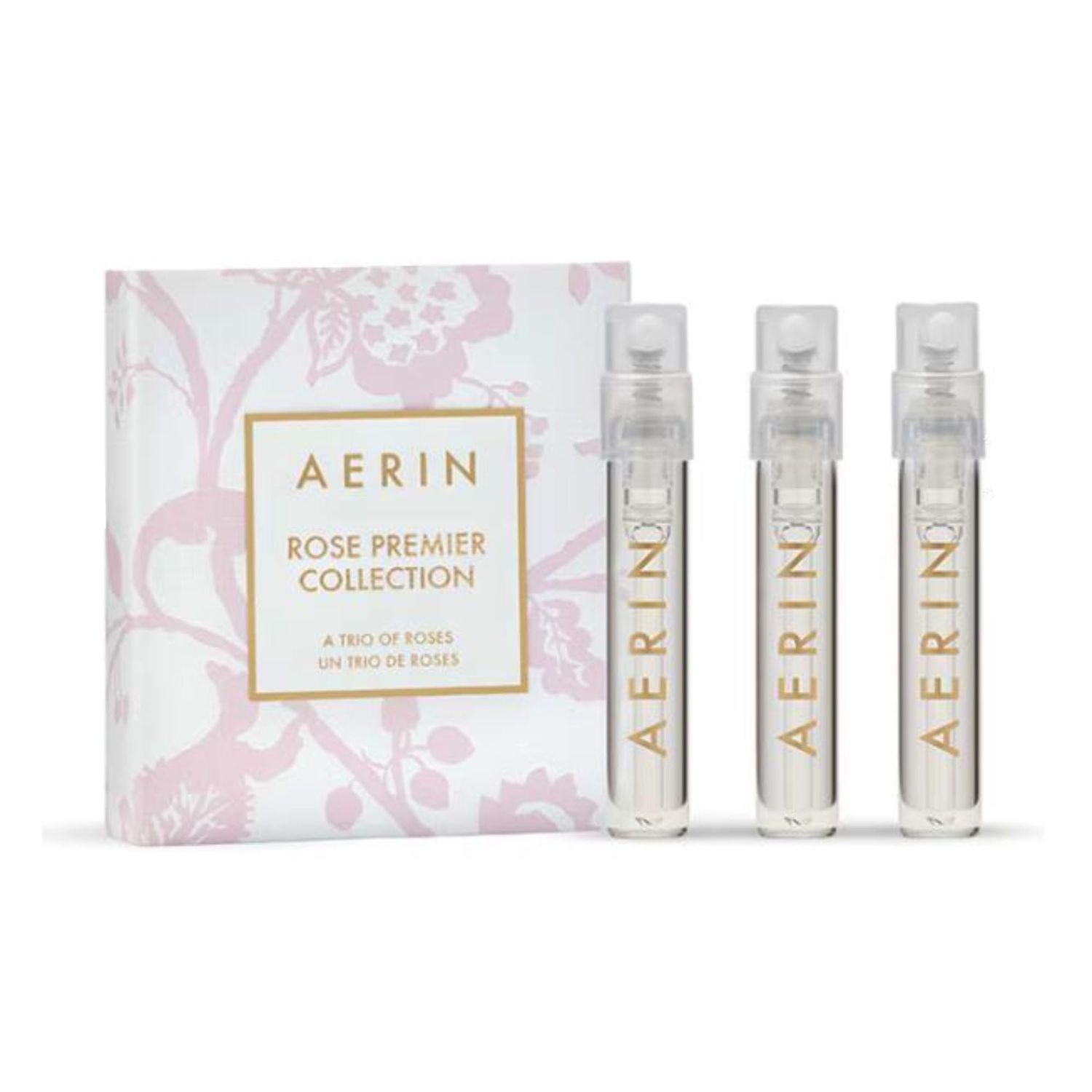 AERIN Rose Premier Collection A Trio of Roses - Rose De Grasse Parfum - Rose De Grasse Joyful Bloom Eau De Parfum - Rose De Grasse Pour Filles Eau De Toilette - Sample Size