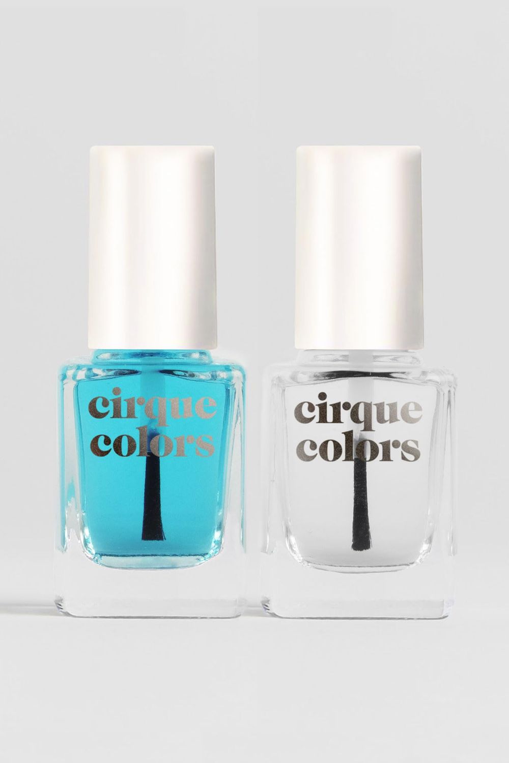 Cirque Colors Get Ready Base Coat &amp; Looking Glass Top Coat - 0.37 Fl Oz (11 mL) Vegan, Cruelty-Free, Non-Toxic Formula Nail Care