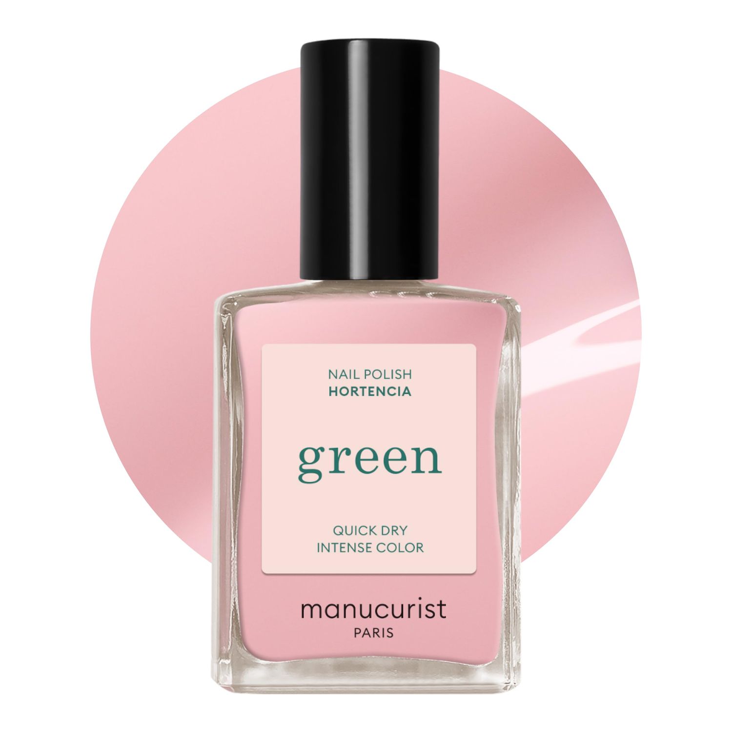 Manucurist Green Nail Polish Hortencia - Natural Classic 9-Free Vegan and Plant-Based (84) - Manicure &amp; Nail Care - 0.5 fl oz