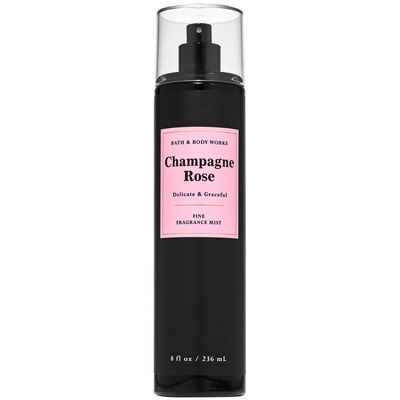 Bath &amp; Body Works CHAMPAGNE ROSE Fine Fragrance Mist 8 Fluid Ounce (2020 Limited Edition)