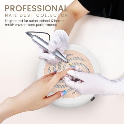 Xezacoi Nail Dust Collector - Professional Dust Collector Nail Tech &amp; Salon, Powerful Suction, Low Noise, HEPA Filter, Easy-Clean System, Portable Manicure Tool for Acrylic Nail Polishing, Corded