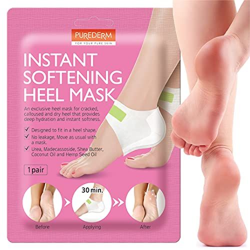 Purederm Instant Softening Heel mask (1 Pair) - Heel mask Provides deep Hydration and Instant Softness