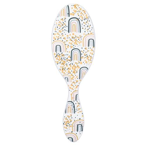 Wet Brush Kids Detangler Hair Brushes - Rainbows - Midi Detangling Brush With Ultra-Soft IntelliFlex Bristles Glide Through Tangles With Ease - Pain-Free Comb For All Hair Types