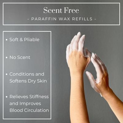 Becky Home 1lb Unscented Paraffin Wax, Paraffin Wax for Hand and Feet, Use with any Paraffin Wax Machine for Hand and Feet, Paraffin Wax Refills for Paraffin Baths, Parrafin Wax Blocks
