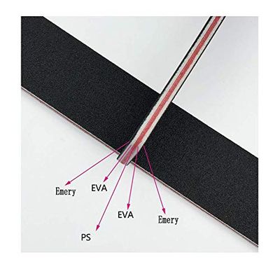 10Pcs Professional Washable Thick Nail Files Emery Board 60/60 Grit Black Nail Art Care Sanding Buffer Buffing Manicure Pedicure Tool