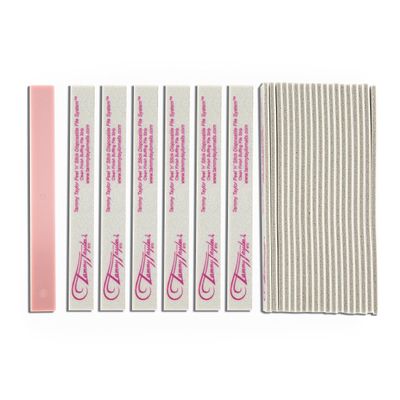 Tammy Taylor Peel N Stick Clean Finish Buffer | Natural Nail Buffing File for Fingernails and Toenails | Sanitary, Replaceable and Durable Cloth Material | 10 Pack