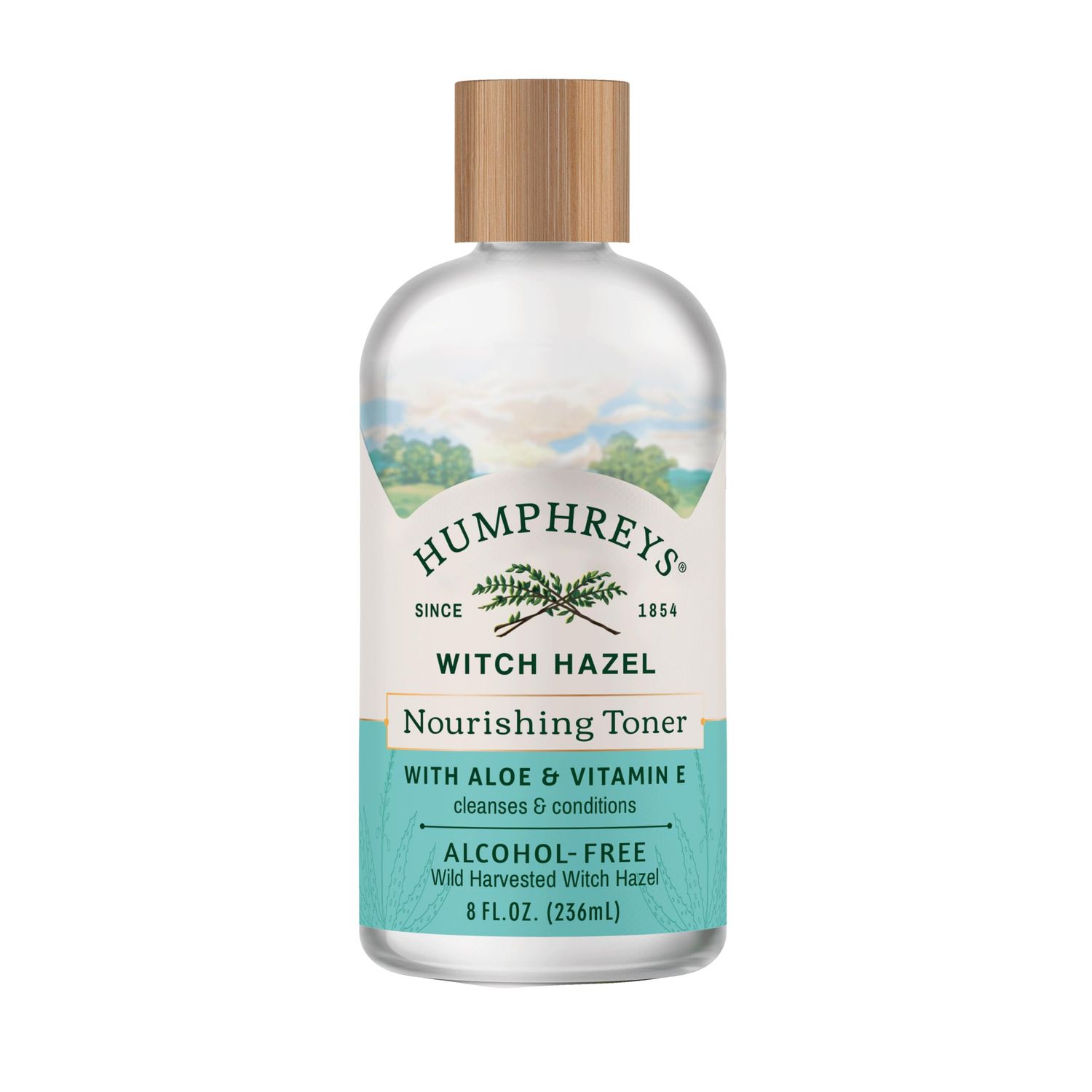 Humphreys Witch Hazel Nourishing Toner | Wild Harvested Witch Hazel &amp; Aloe | Alcohol-Free | Natural | Hydrating | Soothing | 8 fl oz