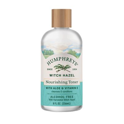 Humphreys Witch Hazel Nourishing Toner | Wild Harvested Witch Hazel &amp; Aloe | Alcohol-Free | Natural | Hydrating | Soothing | 8 fl oz