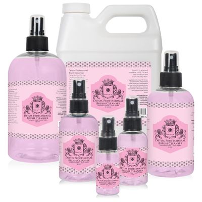 SHANY DETOX Professional Makeup Brush and Sponge Shampoo, Brush Cleanser, Removes dirt, Makeup from brushes and Sponges - Paraben Free, Vegan, Cruelty Free - Instant Dry - 4oz