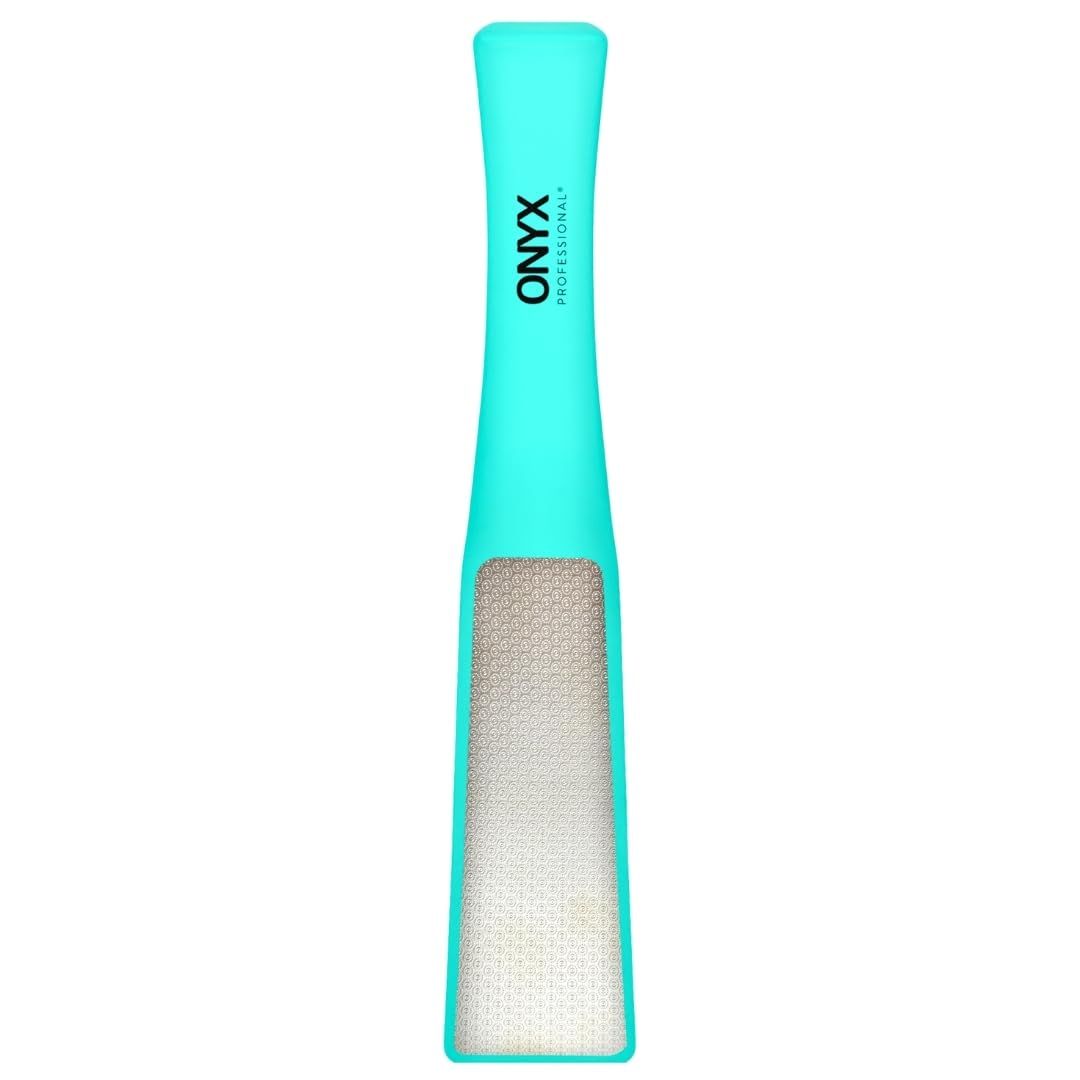 Onyx Professional 2 Faced Foot File &amp; Polisher, Foot Callus Remover &amp; Foot Sander, Wet &amp; Dry Feet Scrubber for Smooth &amp; Soft Feet, Stainless Steel Pedicure Tools, Pack of 1
