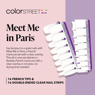 Color Street Meet Me in Paris French Nail Strips