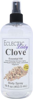 Eclectic Lady Clove Body Spray, Double Strength, 16 ounces, Body Mist for Women with Clean, Light &amp; Gentle Fragrance, Cologne with Soft, Subtle Aroma For Daily Use