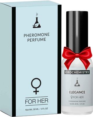 VIROCHEMISTRY Elegance Perfume Oil (1 Fl. Oz) - Alcohol Free Perfume for Women with Human Grade Pheromones to Attract Men