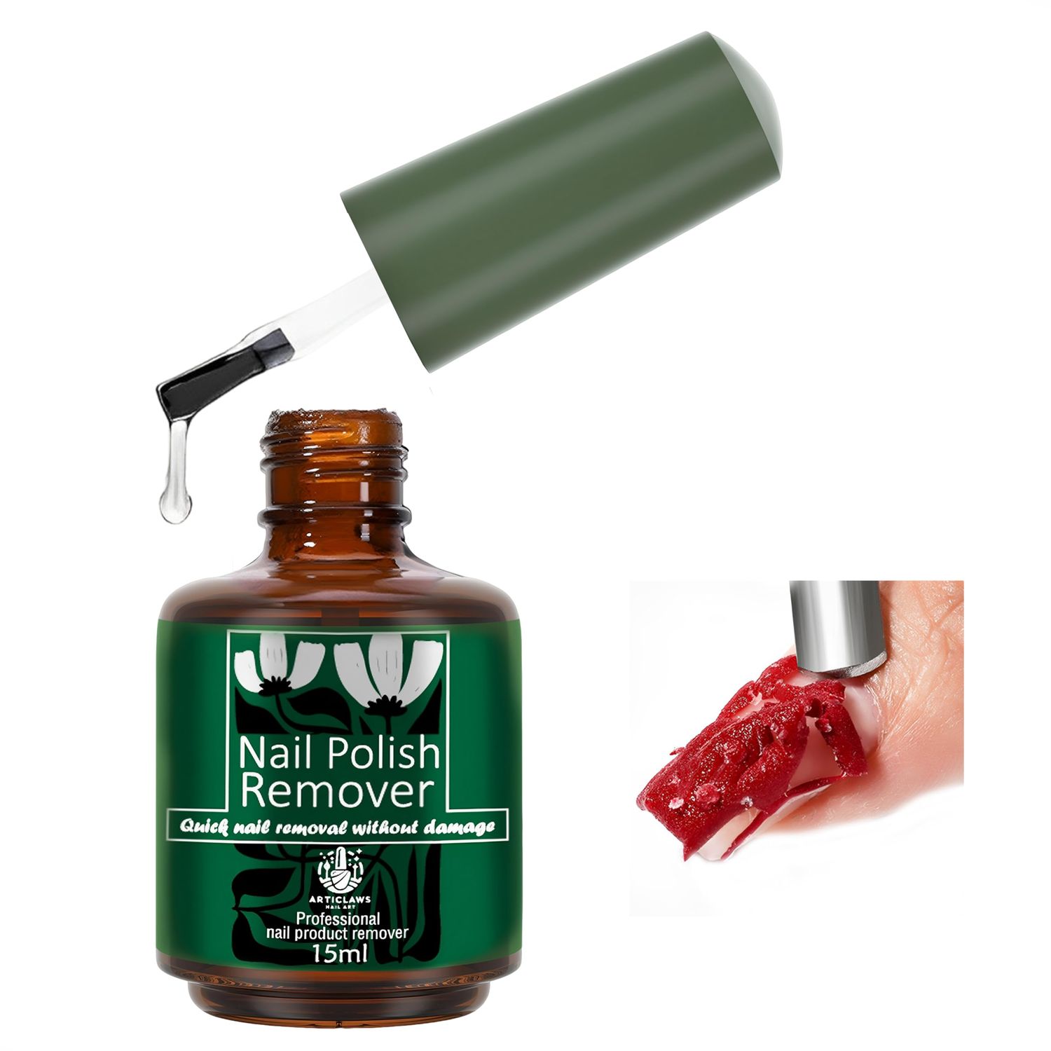 ArtiClaws Gel Nail Polish Remover 2-3 Min Quickly Remover Nail Polish No More Foil, Soaking or Wrapping
