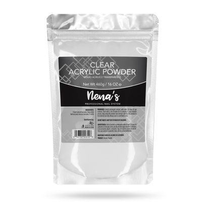 Nenas Superior Sculpting Powder Professional Acrylic Nail System Clear Blush Pink Medium Pink 16 oz 460 g (Clear)