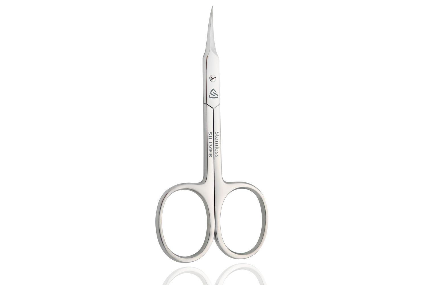 Cuticle Scissors - Curved Blade, Extra Fine Pointed Tip Professional Manicure Scissors for Cuticles, Beard, Nose Hair, Eyelash, Mustache