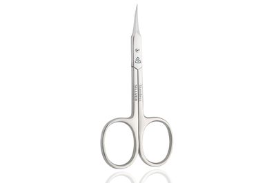 Cuticle Scissors - Curved Blade, Extra Fine Pointed Tip Professional Manicure Scissors for Cuticles, Beard, Nose Hair, Eyelash, Mustache