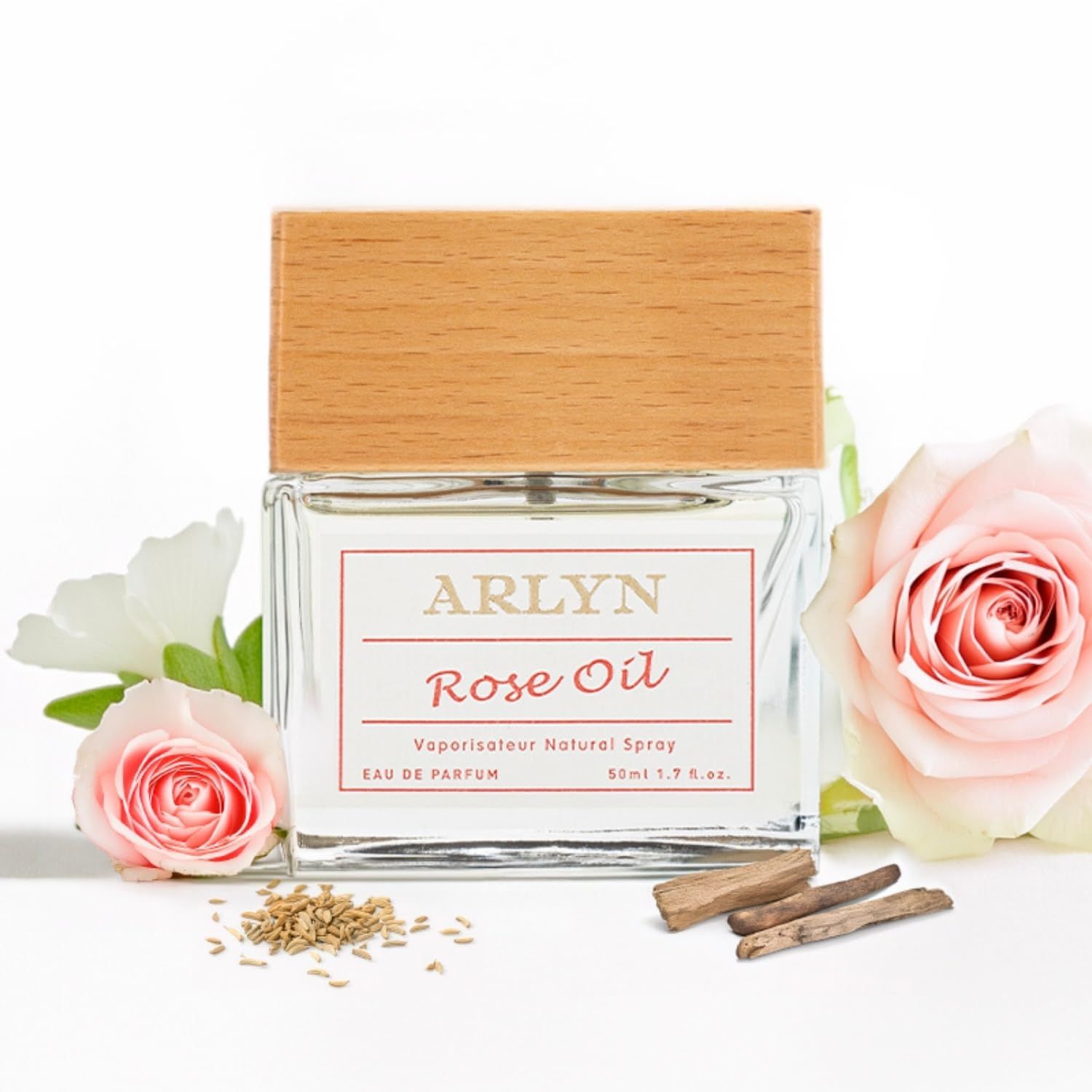ARLYN Rose Oil Eau De Parfum Inspired by Le Lab Fragrances Rose 31 - Perfume for Men &amp; Women, Luxury Fragrance - Vegan, Cruelty-Free, and Eco-Conscious (1.7oz / 50ml)