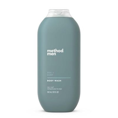 Method Men Body Wash, Sea Surf, Paraben and Phthalate Free, 18 fl oz (Pack of 1)