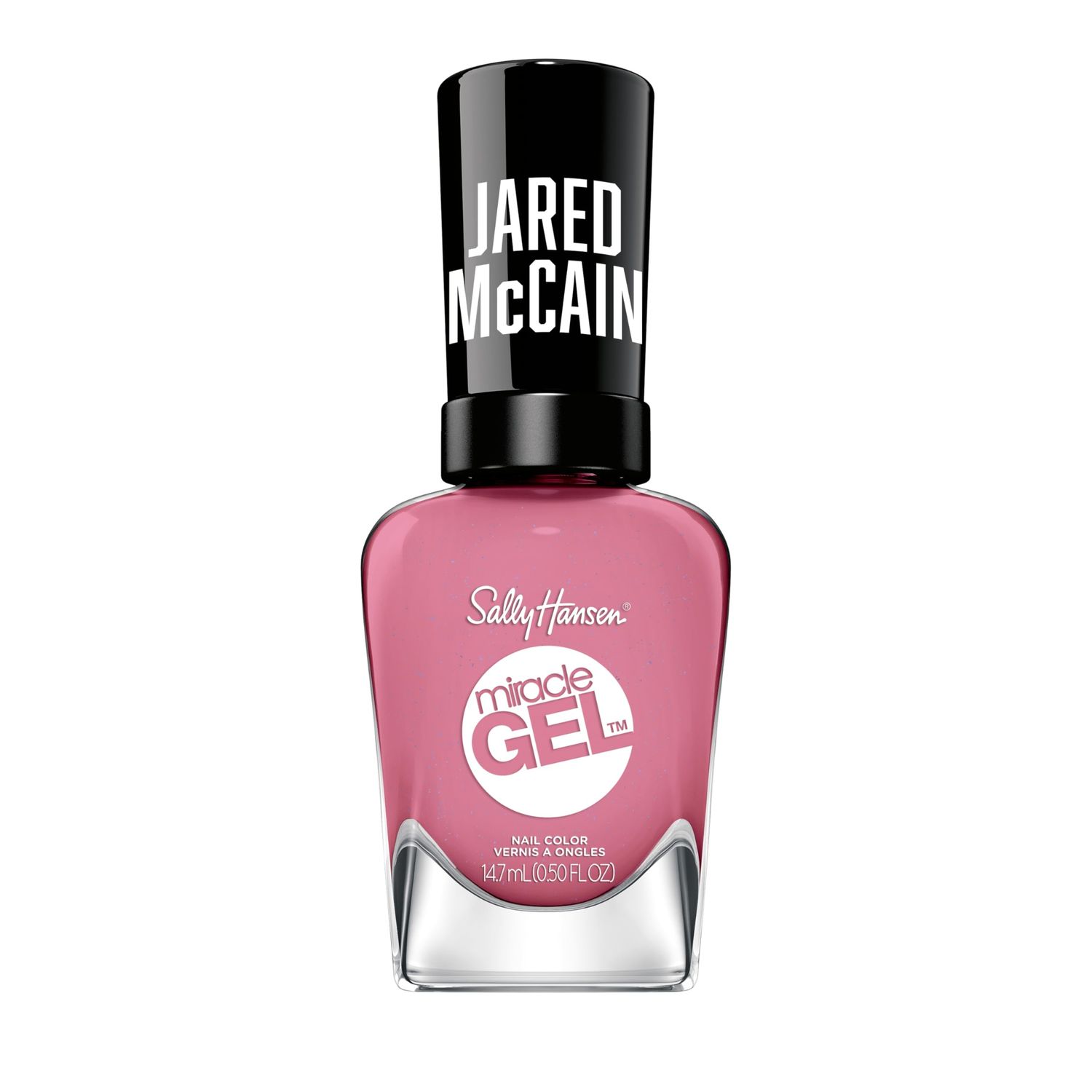 Sally Hansen Miracle Gel x Jared McCain, Point Guard Pink, Long Lasting, Gel-Like Formula, No UV Lamp Needed, PInk Nail Polish