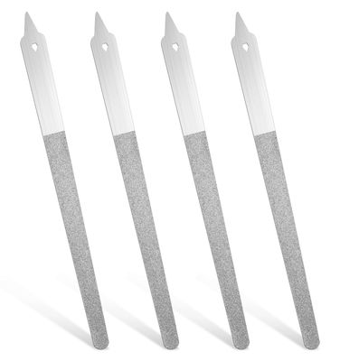 Diamond Deb Nail File, 4 PCS Stainless Steel Nail Dresser, Stainless Steel Nail Filer for Salon Home