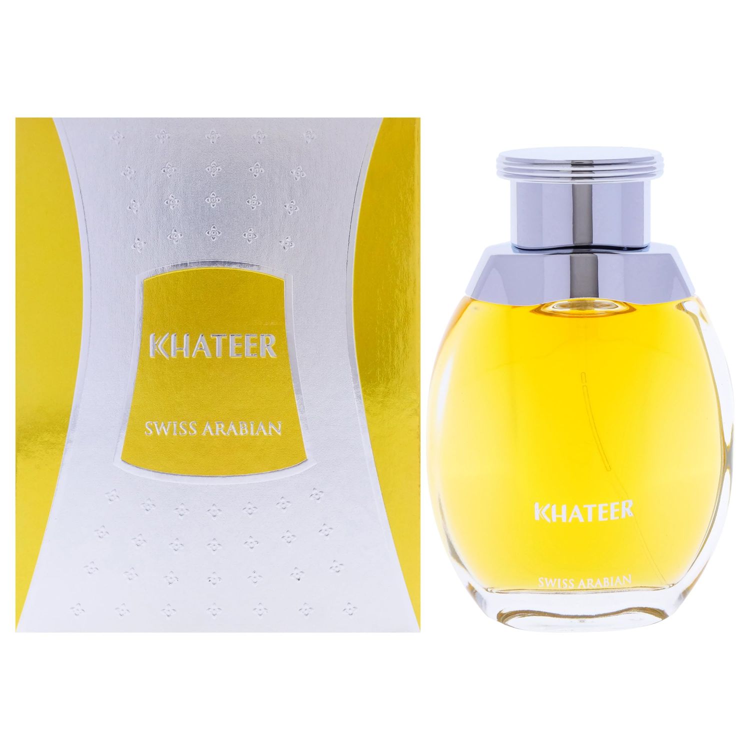 Swiss Arabian Khateer - Arabian Perfume for Men and Women - Long Lasting Perfume for Women and Men - Fresh, Spicy, Amber Fragrances - 3.4 oz
