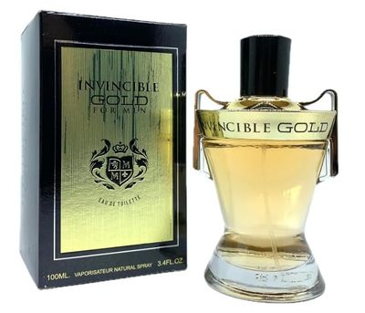 Invincible Gold Mens Cologne, Eau de Toilette Spray, 3.4 Fl. Oz., 100ml