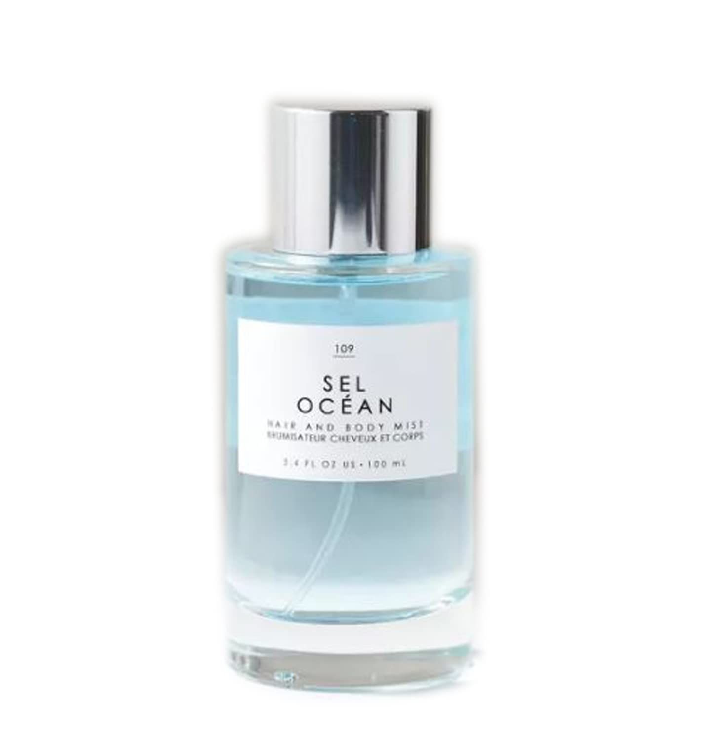Gourmand Sel Ocean Hair Body Mist 3.4 Fl.Oz! Blend Of Honeysuckle, Muguet And Pink Sea Salt! Perfumed Hair &amp; Body Mist For All Day Long-Lasting Freshness! Choose Your Scent! (Ocean)