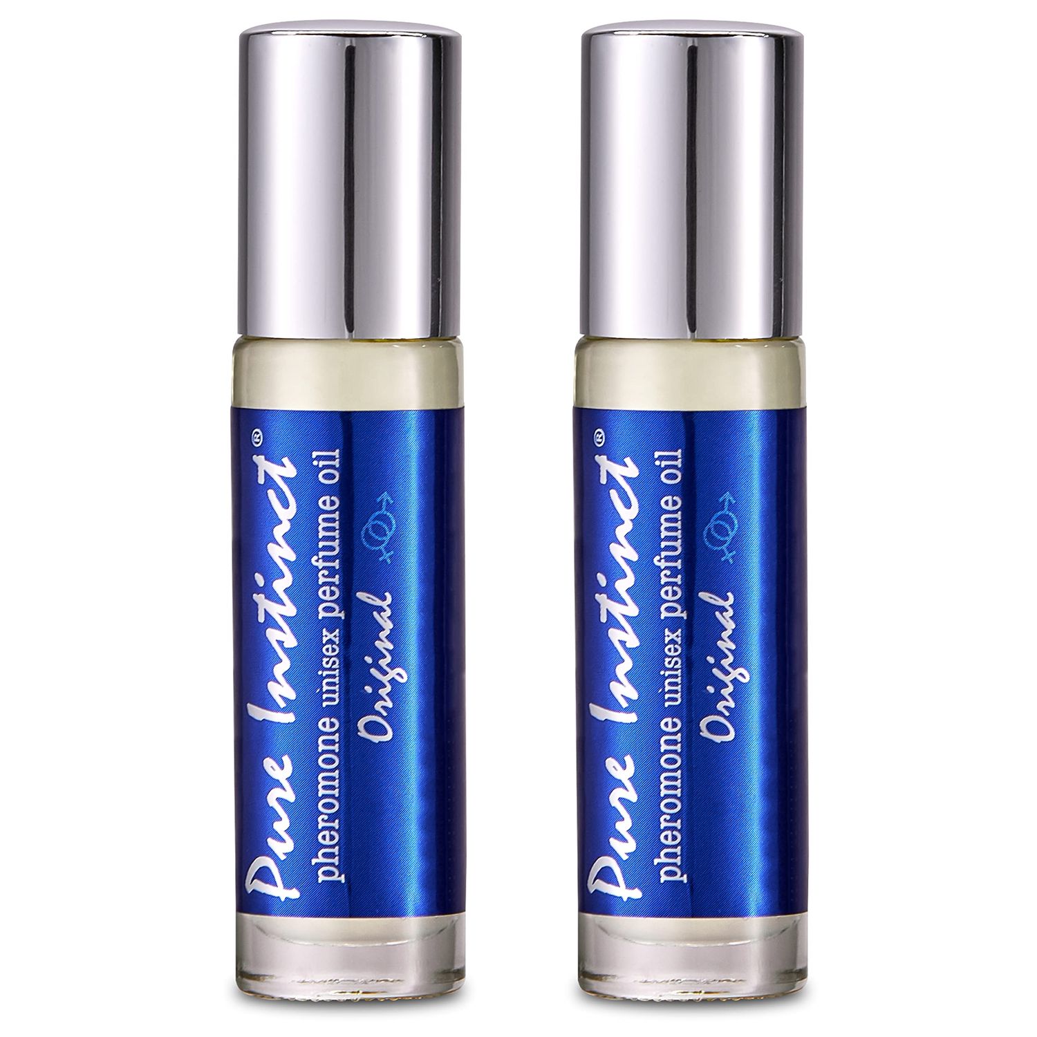 Pure Instinct Roll-On (2-Pack) - The Original Pheromone Infused Essential Oil Perfume Cologne - Unisex For Men and Women - TSA Ready