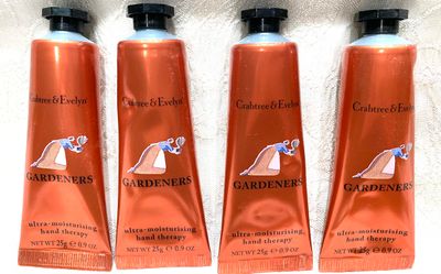 Crabtree &amp; Evelyn Gardeners Ultra Moisturising Hand Therapy .9 oz SET of 4