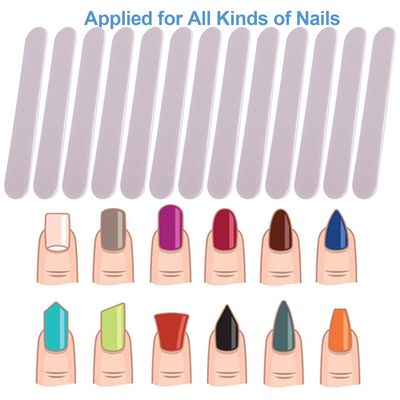 Mini Nail Files Bulk (100 Pcs), Double Sided Emery Board Nail File for Nature Nails, Manicure Tool Set Disposable Colorful Nail File for Home Salon Use Travel Size Men Women Kids Wood Board