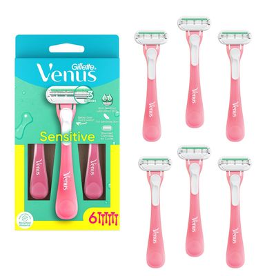 Gillette Venus Sensitive Womens Disposable Razors - 6 Pack