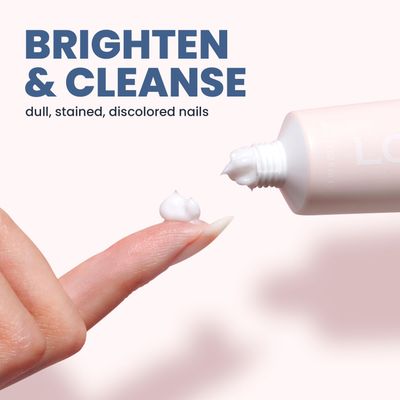 LONDONTOWN Mani Bright Nail Scrub - Brightening Nail Whitener for Hands &amp; Feet to Combat Stains Discoloration Yellow Dullness, 1.5fl oz