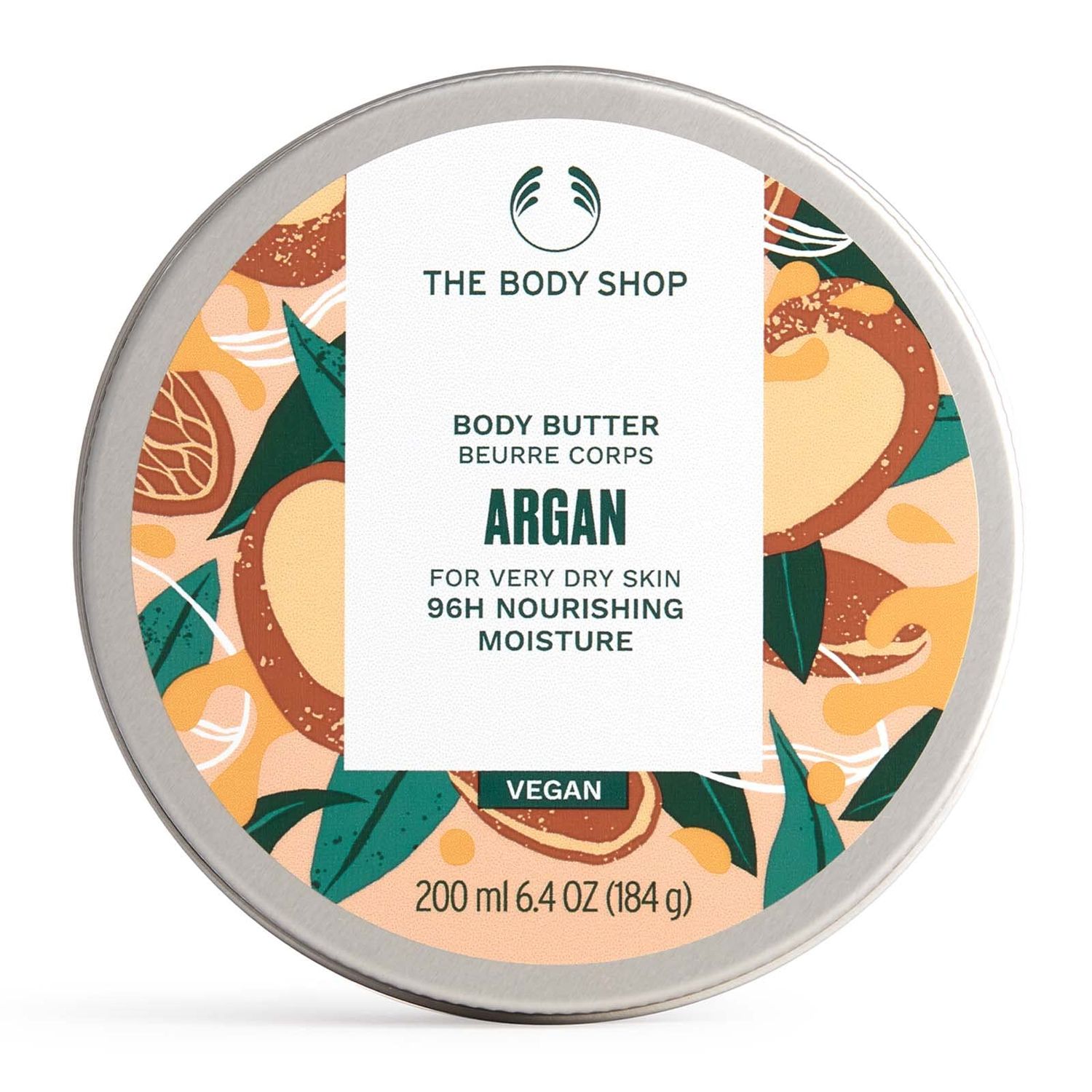 The Body Shop Argan Body Butter - Nourishing &amp; Moisturizing Skincare for Very Dry Skin - Vegan - 6.4 oz