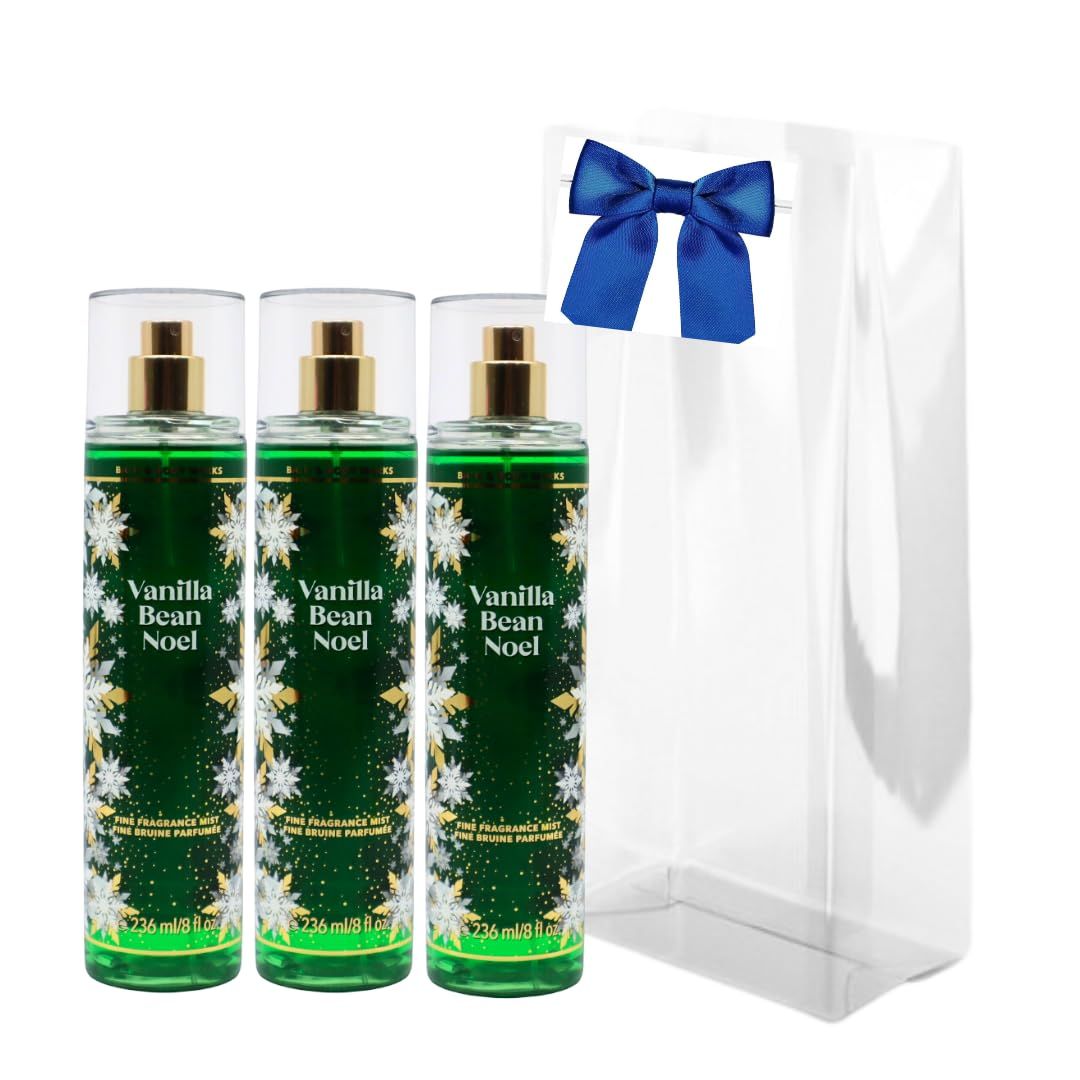 Bath &amp; Body Works Vanilla Bean Noel Fine Fragrance Mist Gift Pack for Holiday - Lot of 3