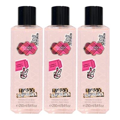 Victorias Secret Lot of 3 Fragrance Mist 8.4 Fl Oz Each (Tease Heartbreaker)