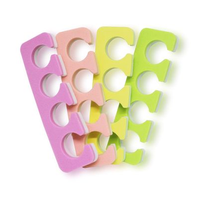ZMOI 120 PCS Premium Pedicure Toe Separators - Soft &amp; Durable Bulk Salon Pedicure Accessories - 4 Colors
