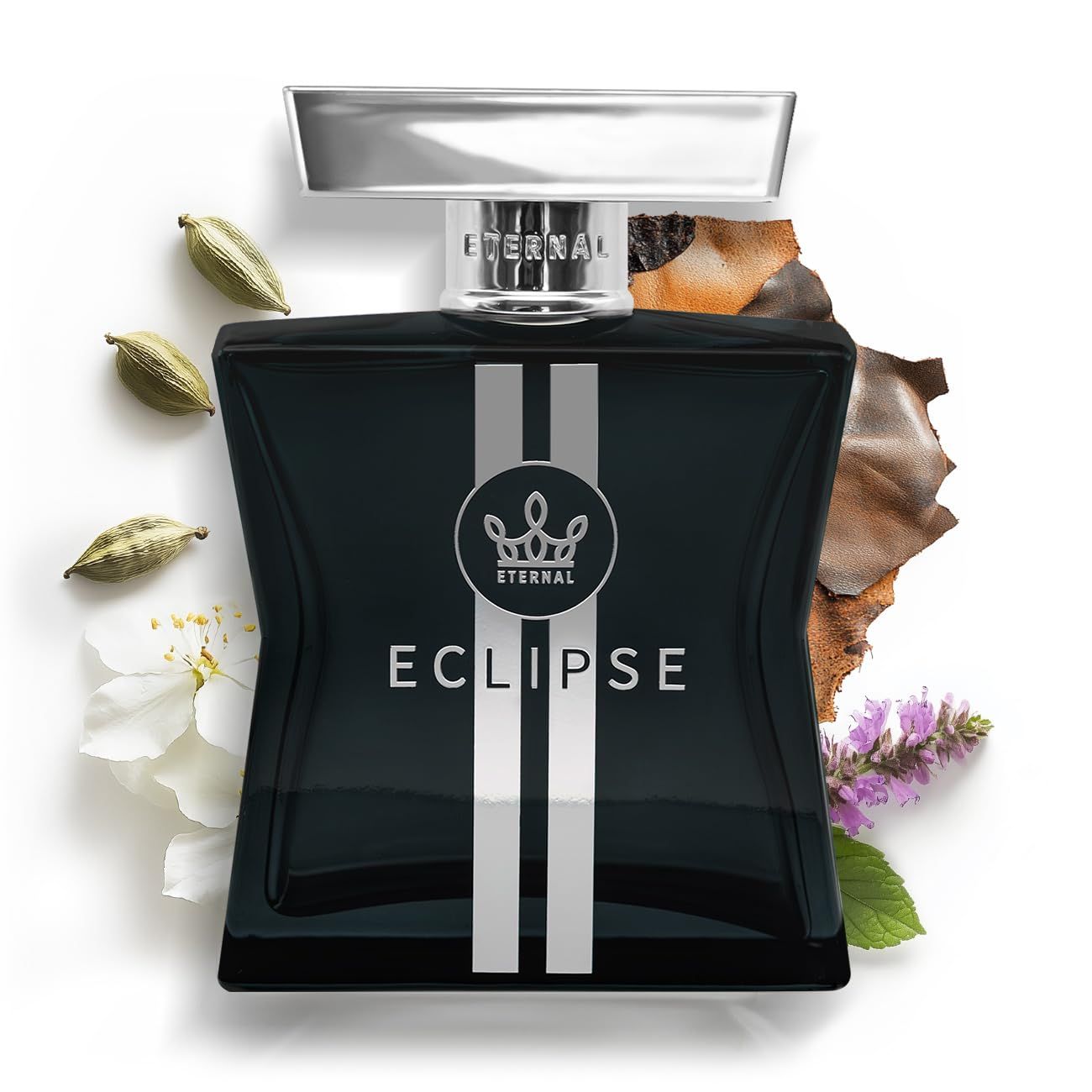 Eternal Fragrance Eternal Eclipse EDP Inspired by T.Ford Ombr Leather, 3.4 oz (100ml) Long-lasting, Vegan, Clean Ingredients, Unisex Perfume Spray, 2000 sprays per bottle