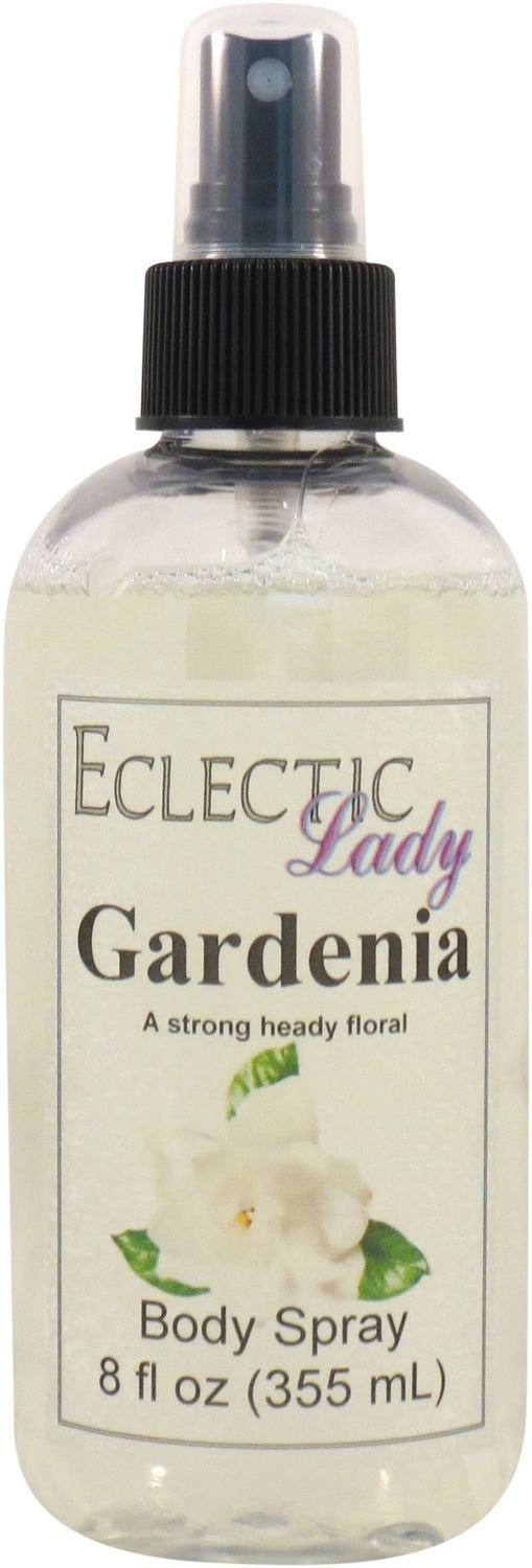 Eclectic Lady Gardenia Body Spray, 8 ounces, Body Mist for Women with Clean, Light &amp; Gentle Fragrance, Cologne with Soft, Subtle Aroma For Daily Use