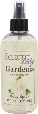 Eclectic Lady Gardenia Body Spray, 8 ounces, Body Mist for Women with Clean, Light &amp; Gentle Fragrance, Cologne with Soft, Subtle Aroma For Daily Use