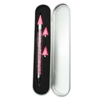 Mouygj Rhinestone Picker Dotting Pen, Nail Dotting Tool Double Head Wax Pen, Rhinestone Pickup Tool for DIY Nail Art