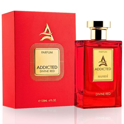 Hamidi ADDICTED DIVINE RED Perfumes for Women &amp; Men, Long Lasting perfume 120ML (4 OZ) Unisex Perfume, A Refreshing Eau de parfum, Elevate Your Senses With This Exquisite Fragrance