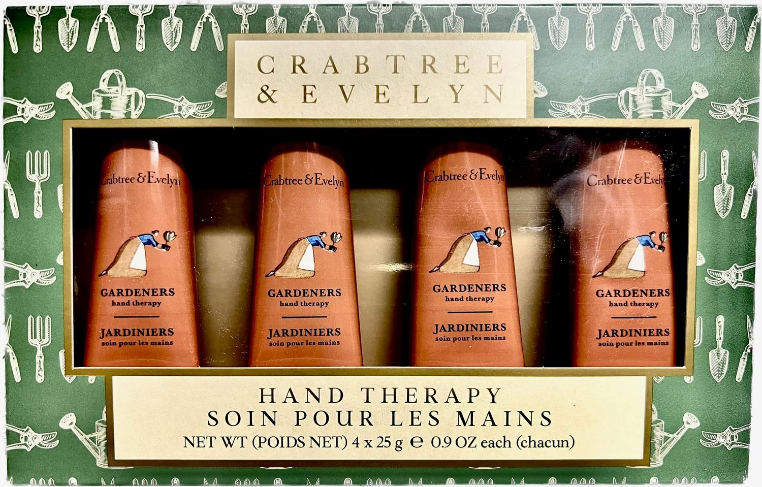 Crabtree &amp; Evelyn Hand Therapy 4-Pack (0.9 oz Each) (Gardeners)