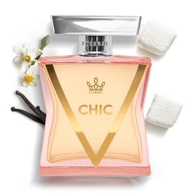Eternal Fragrance Eternal Chic EDP Inspired by Love Dont Be Shy, 3.4 oz (100ml) Long-lasting, Vegan, Clean Ingredients, Perfume Spray, 2000 sprays per bottle