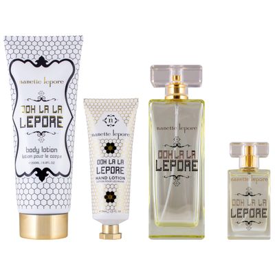 Nanette Lepore Ooh La La Lepore Eau de Parfum 4 Piece Gift Set for Her, 3.4 fl. oz