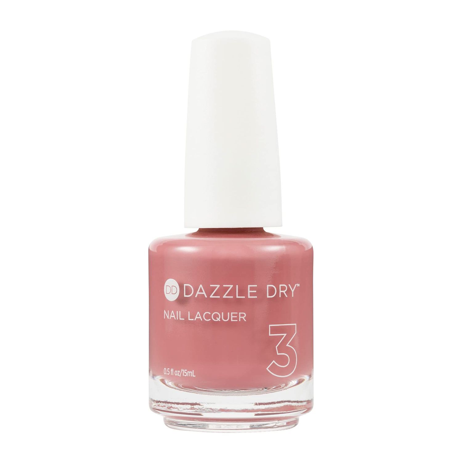 Dazzle Dry Nail Lacquer (Step 3) - Hearts Caress - A medium dusty rose. Full coverage cream. (0.5 fl oz)