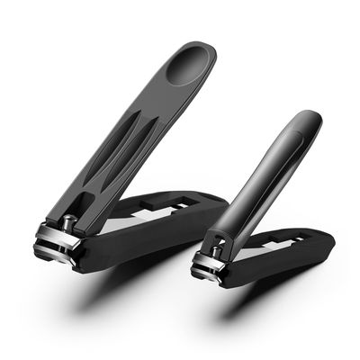 FVION Large Nail Clippers with Catcher - 2pcs Set | Anti-Splash Toenail Clipper and Finger Nail Clipper Adult for Effortless Nail Care | Self-Collecting Nail Cutters for Impeccable Nails