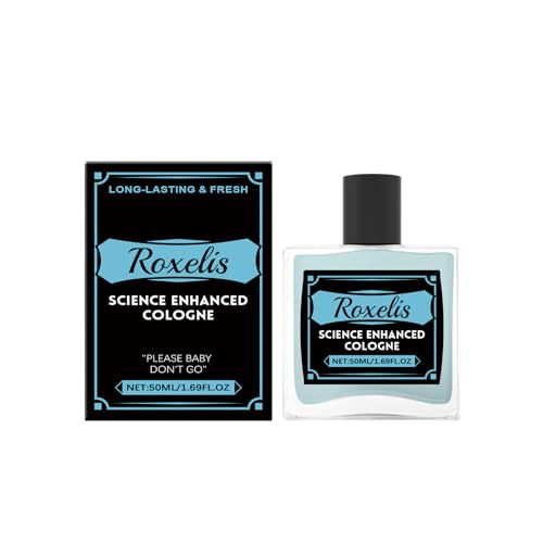 Roxelis Mens Premium Eau de Parfum | Sandalwood&amp; Pepper | Office, Evening &amp; Weekend Fragrance | Refreshing, Bold, Long-Lasting Cologne | 1.69oz(50ml) Cologne for Men Attract Her